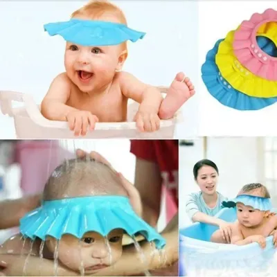 Adjustable Safe Soft Bathing Baby Shower Cap